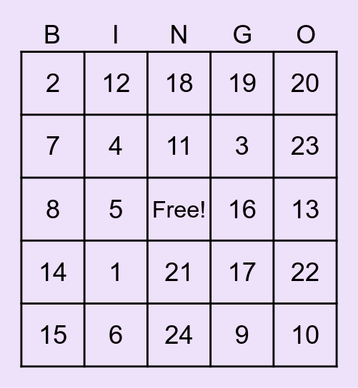 ASL Bingo! Bingo Card
