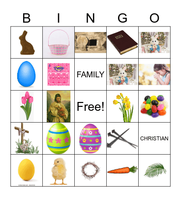 UNCLE SCOTT'S EASTER BINGO Card