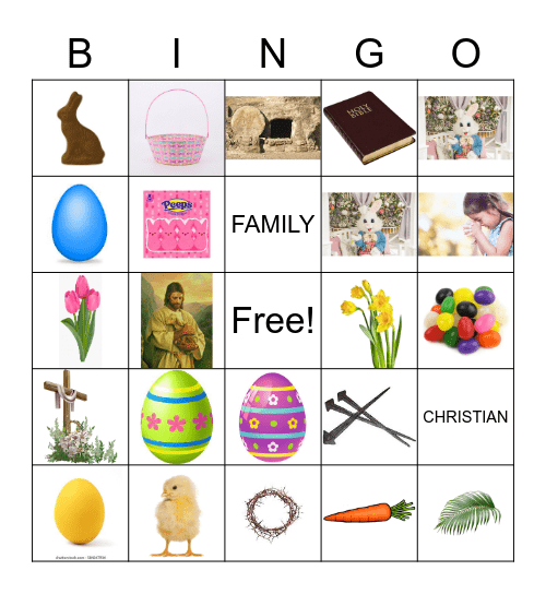 UNCLE SCOTT'S EASTER BINGO Card