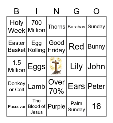 Easter 2022c Bingo Card