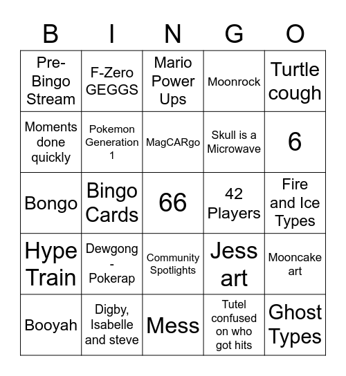 Em (Sephiroth) Round 2 (Anniversary) Bingo Card