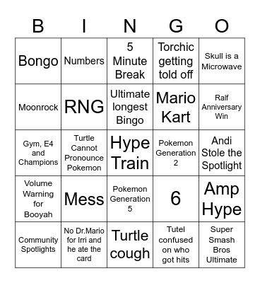 Deemo Round 1 (Anniversary) Bingo Card