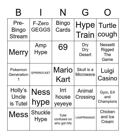 Imp (Magmortar) Round 2 [Anniversary] Bingo Card