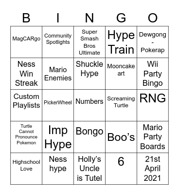 Ralf (FLOM) Round 2 [Anniversary] Bingo Card