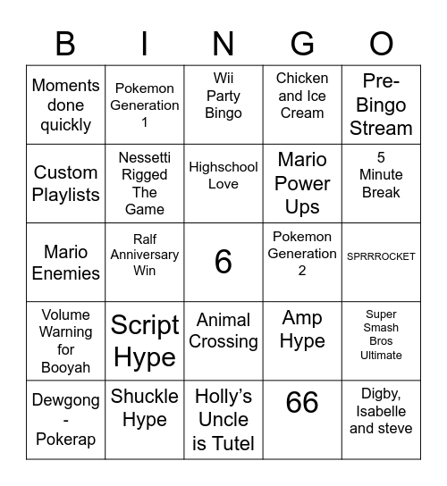 Mikail Round 2 [Anniversary] Bingo Card