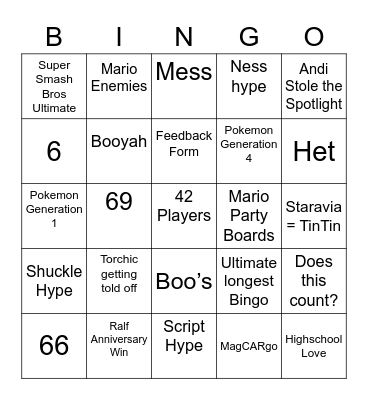 Frosty Round 1 [Anniversary] Bingo Card