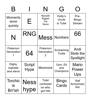 Frosty Round 2 [Anniversary] Bingo Card