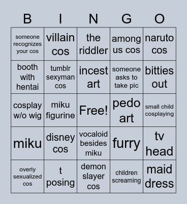 CON BINGO Card
