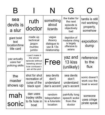 chibbers is a queerbaiter pt 8 Bingo Card