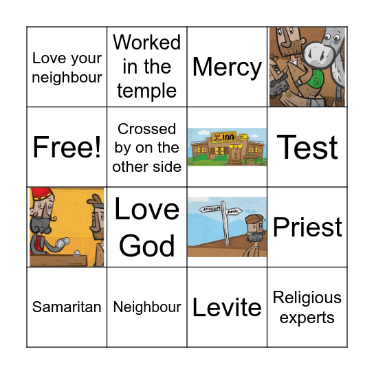 The Good Samaritan Bingo Card