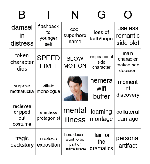 movie bingo Card