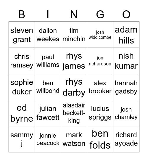 current brainrot bingo! Bingo Card