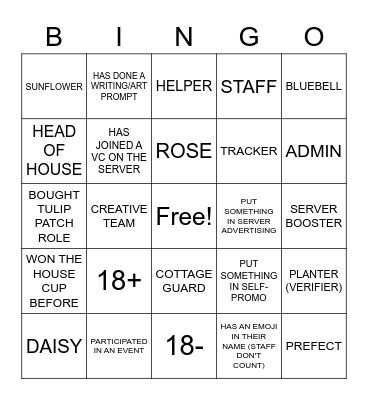 Frienderoons Bingo! Find someone who... Bingo Card