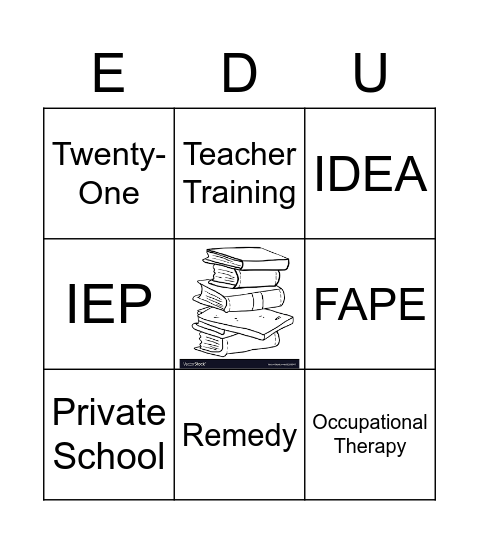 Compensatory Education 101 Bingo Card