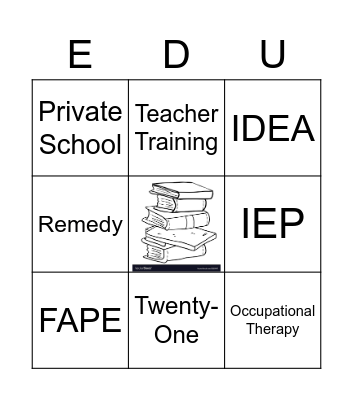 Compensatory Education Bingo Card