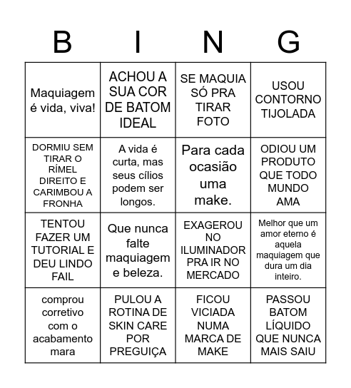 MAKE Bingo Card