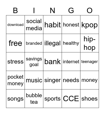 P41 Bingo Card