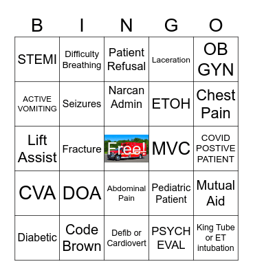 EMS BINGO Card