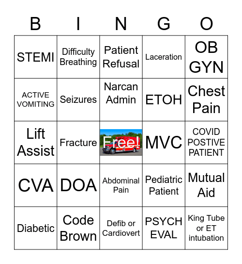 EMS BINGO Card