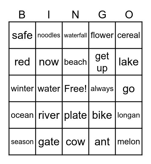 ^^ Bingo Card