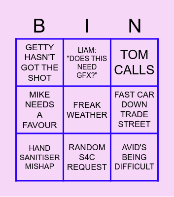 WILDFLAME BINGO Card