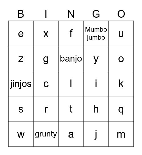Testing if this works Bingo Card