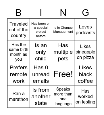 NY AMI/CRM-B ICE BREAKER Bingo Card