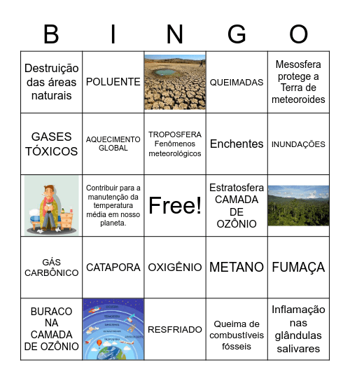 ATMOSFERA X AR CONTAMINADO Bingo Card