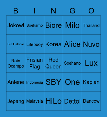 BINGO EVILWORLD Bingo Card