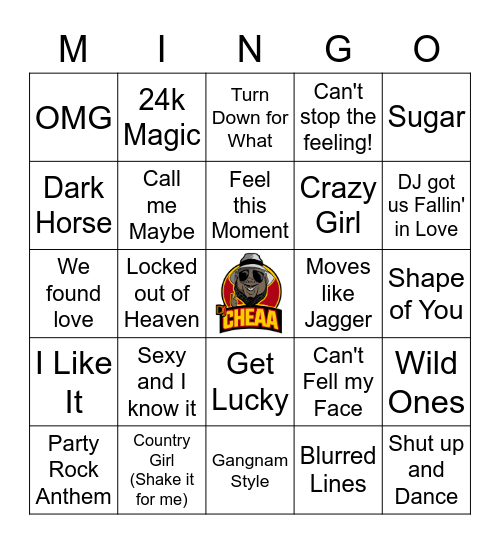 Dancing from 2010 to 2019 Bingo Card