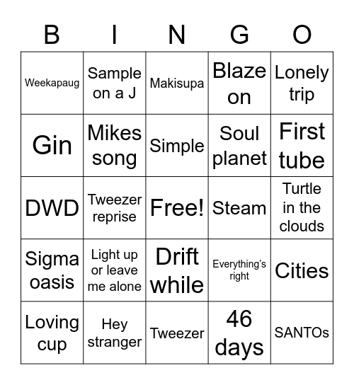 YEMSpringa Bingo Card