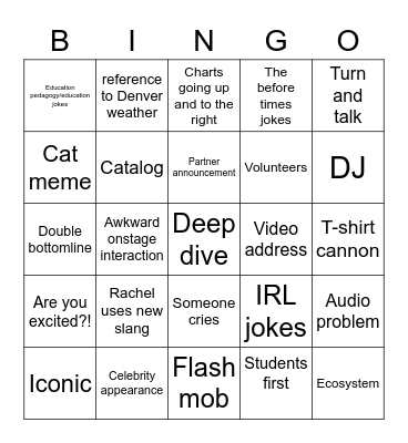 Guild Bingo Card