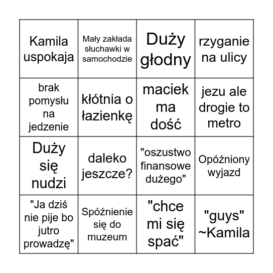 Berlin <3 Bingo Card