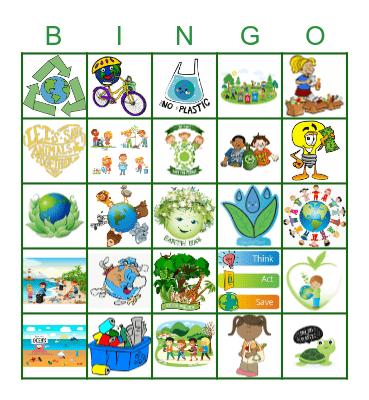 Earth Day Bingo Card