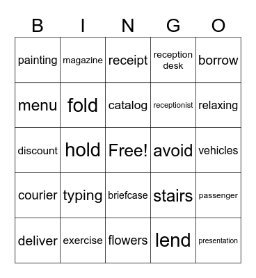 Unit 1-2 Oxford Tactics for the Toeic Test Bingo Card