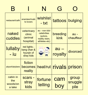 HYUNHO Bingo Card