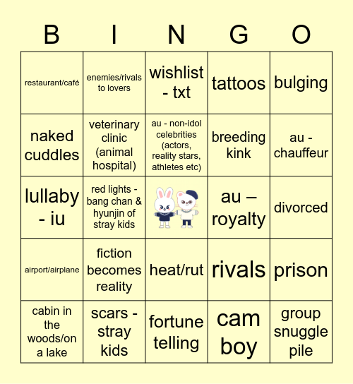 HYUNHO Bingo Card