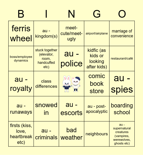 HYUNHO Bingo Card