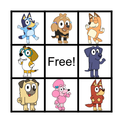 BLUEY BINGO Card