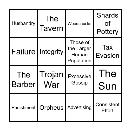 Bingo Card