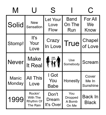 WE ARE FAMILY Bingo Card