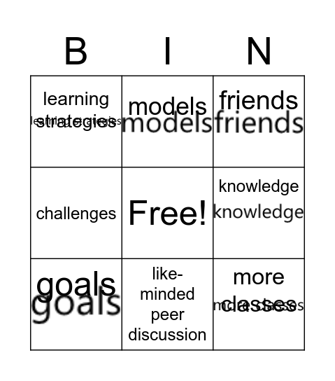 A high ability student is most likely to want Bingo Card