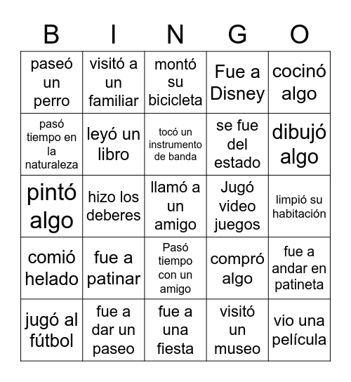 BINGO: Encuentra a alguien que durante el fin de semana largo... Bingo Card