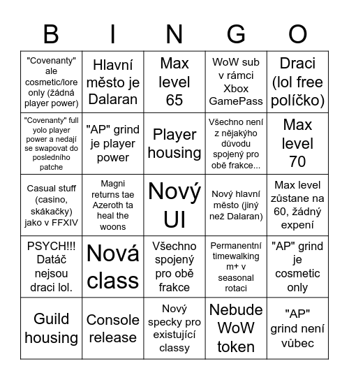 IAO 10.0 BINGO Card