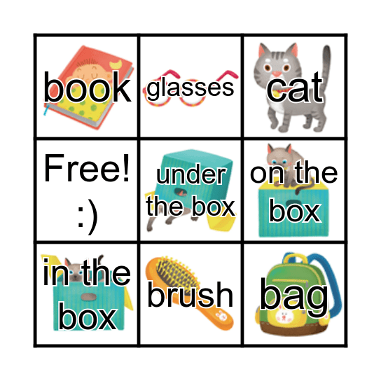 Smart English 2 unit 7 Bingo Card