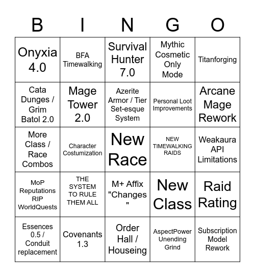 19.04 Expansion Announcment Bingo Card
