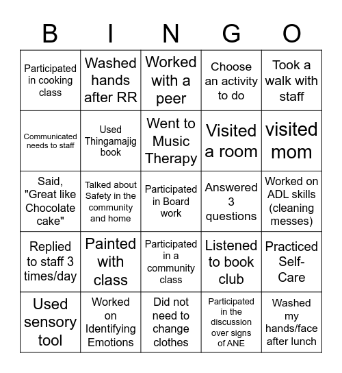 307's Bingo MJ Bingo Card