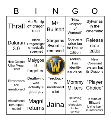 Wawa Wee Wa Expansion Announcement Bingo Card