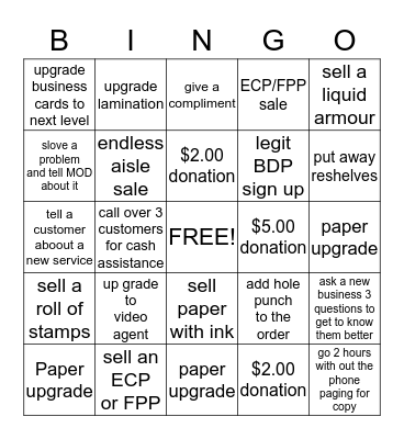 COPY Bingo Card