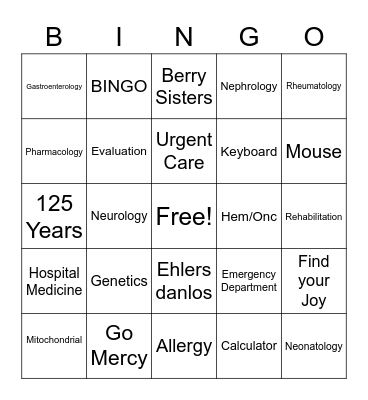 Administrative Professionals Day Bingo Card